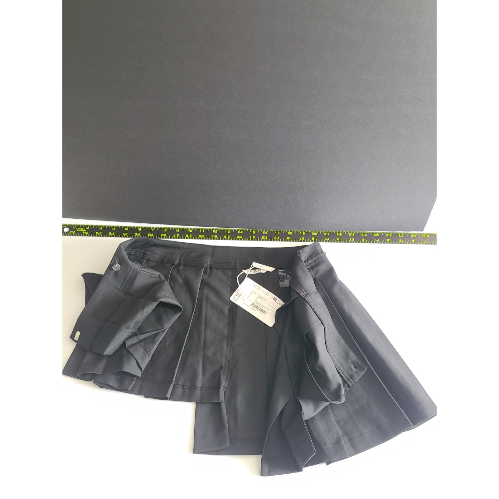 Monki Asymmetrical Pleated Mini Skirt Nwt Size 4 — image 7 of 8
